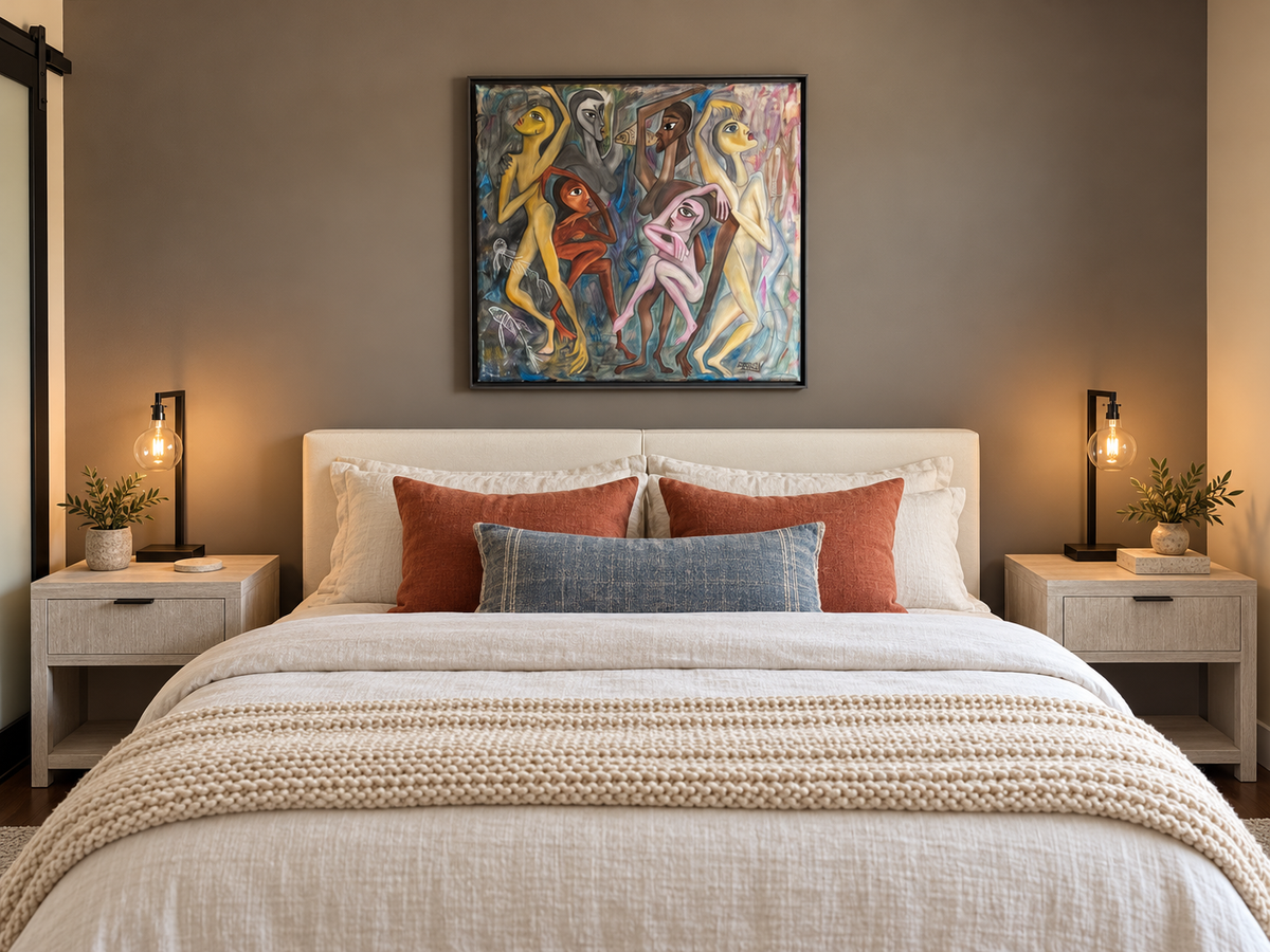 Shared Current - Original Mixed Media Painting | Rita Irvin