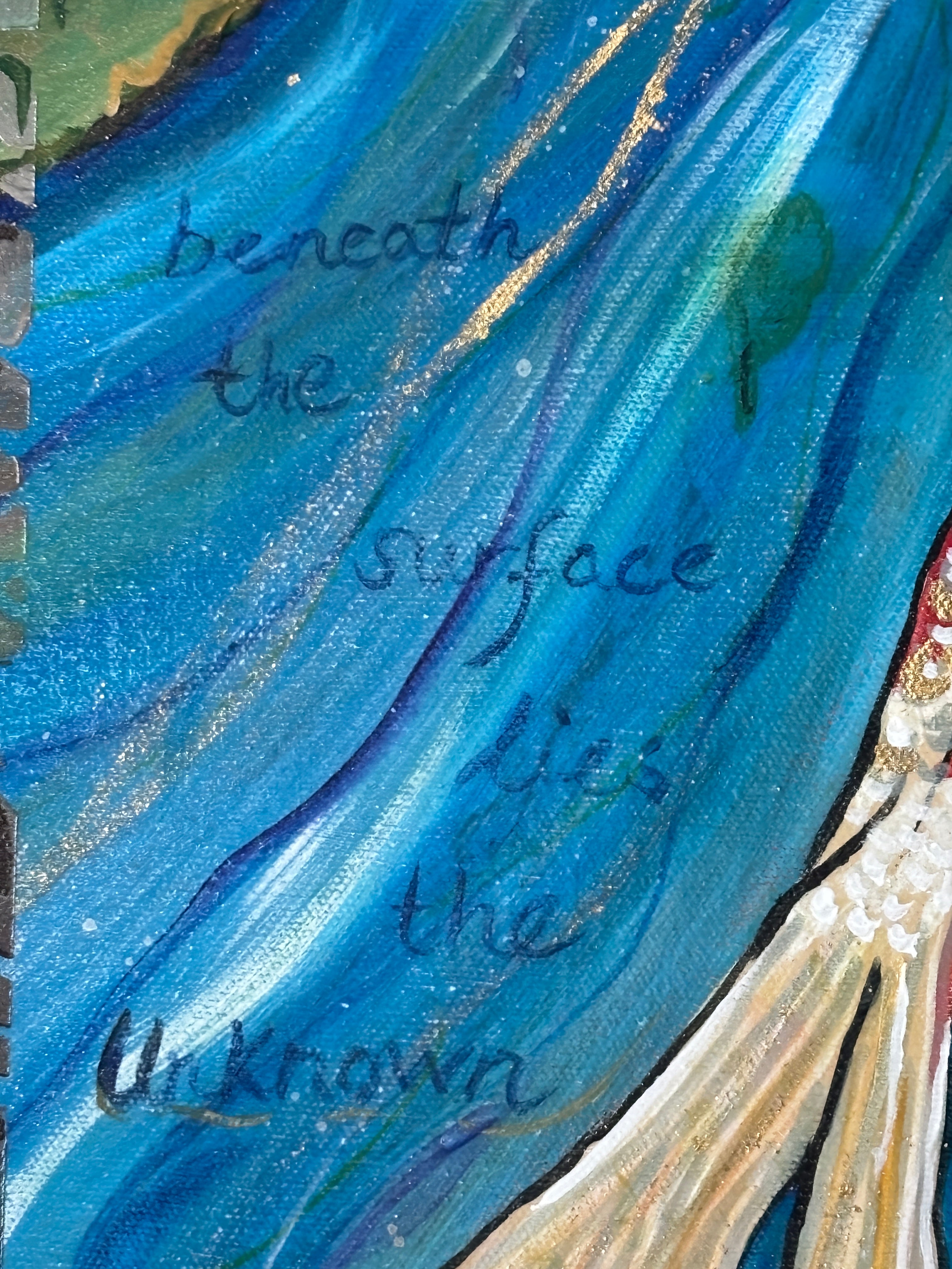 Where Koi Remember — Original Mixed Media Painting | Rita Irvin