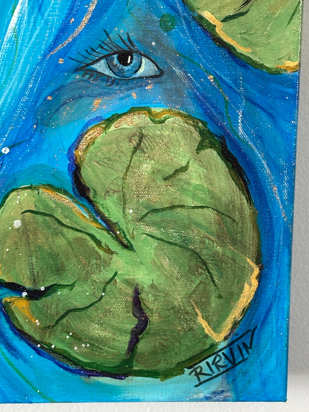 Where Koi Remember — Original Mixed Media Painting | Rita Irvin