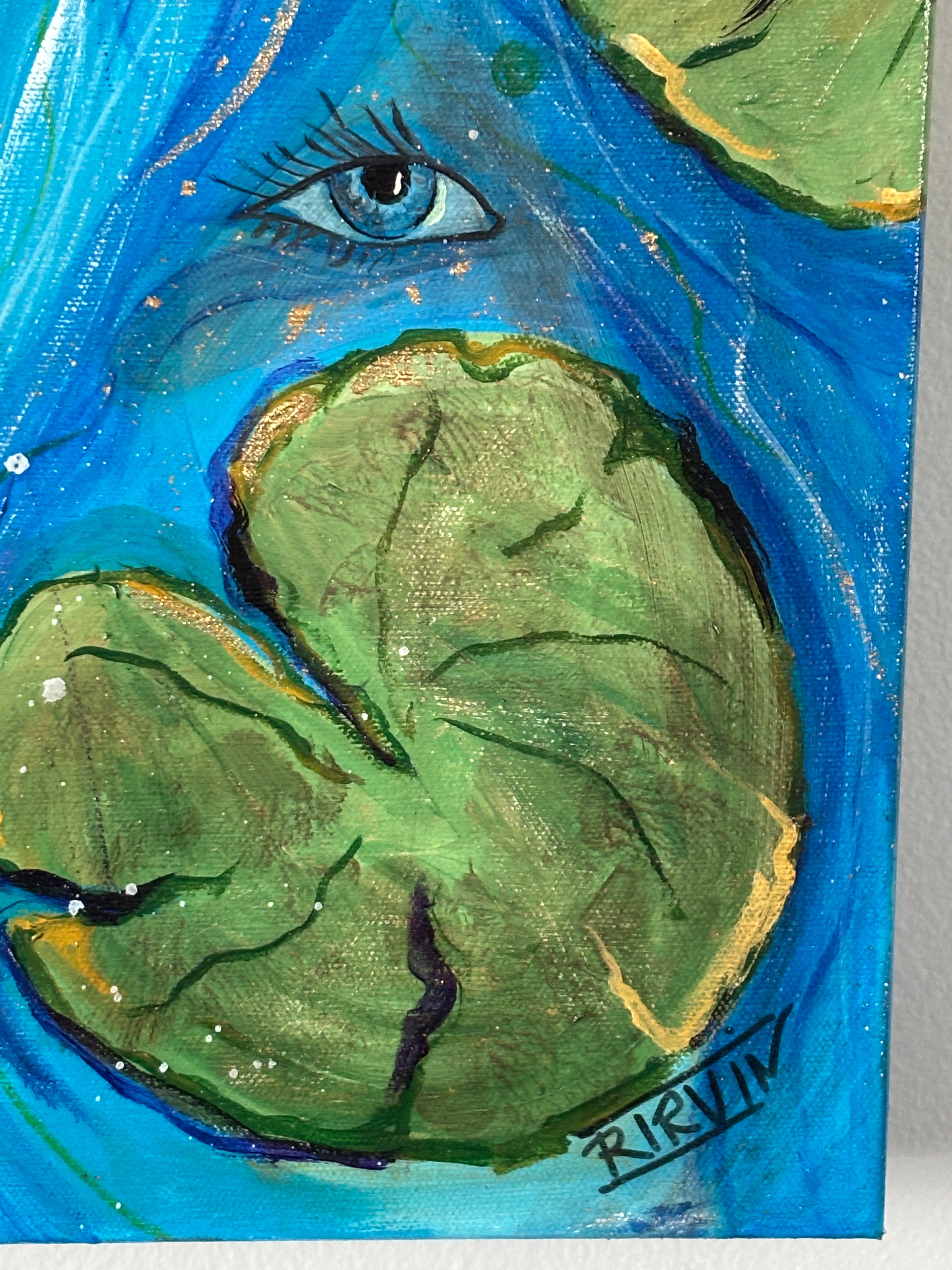 Where Koi Remember — Original Mixed Media Painting | Rita Irvin