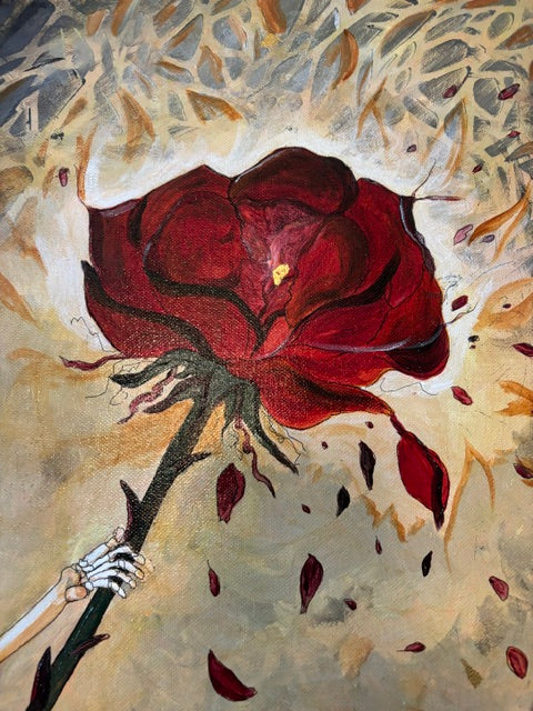 Beyond the Veil - Original Mixed Media on Canvas | Rita Irvin