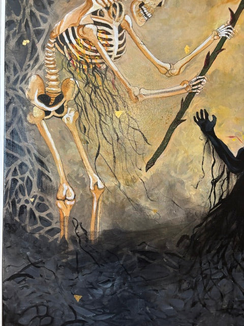 Beyond the Veil - Original Mixed Media on Canvas | Rita Irvin