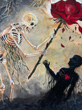 Additional view of Beyond the Veil, acrylic painting by Rita Irvin