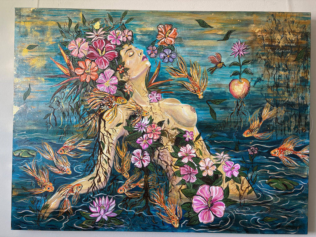 Blooming of the Soul - signed fine art print by Rita Irvin