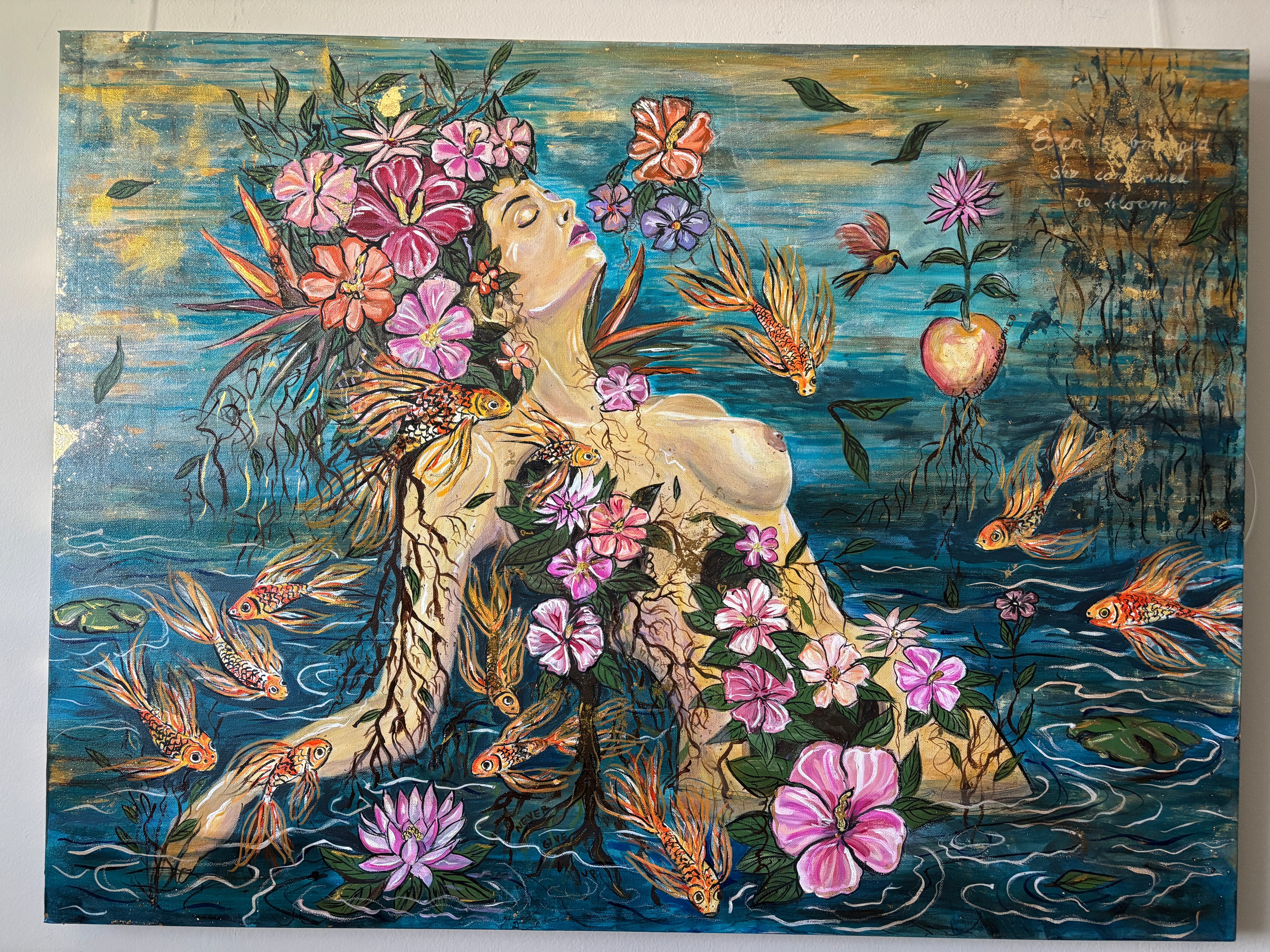 Blooming of the Soul - signed fine art print by Rita Irvin