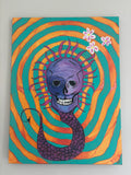 Skulls Bloom notecard