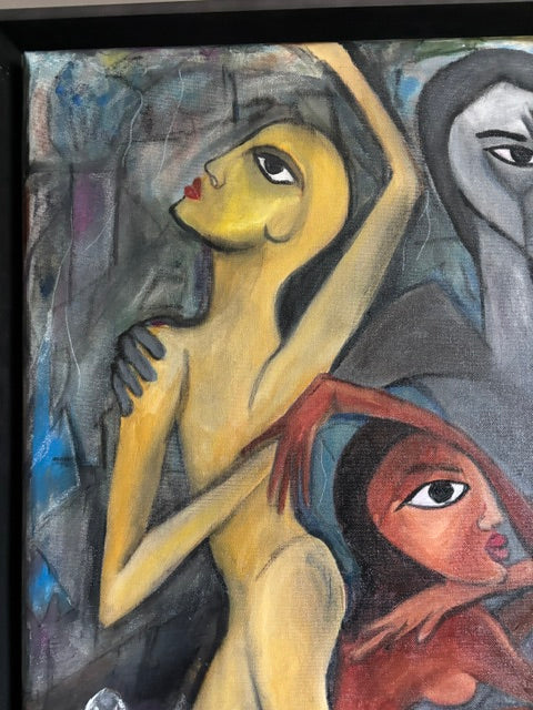 Shared Current - Original Mixed Media Painting | Rita Irvin