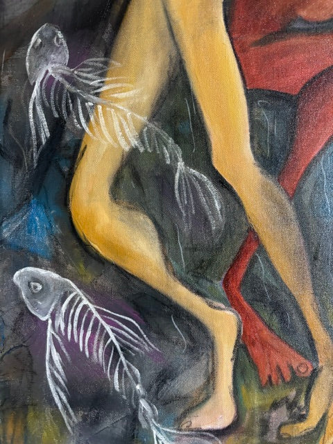Shared Current - Original Mixed Media Painting | Rita Irvin