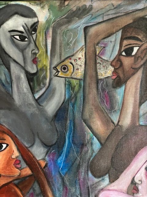 Shared Current - Original Mixed Media Painting | Rita Irvin