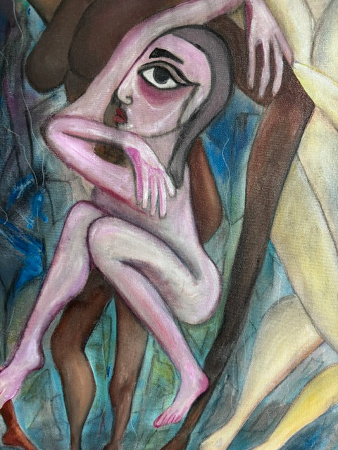 Shared Current - Original Mixed Media Painting | Rita Irvin