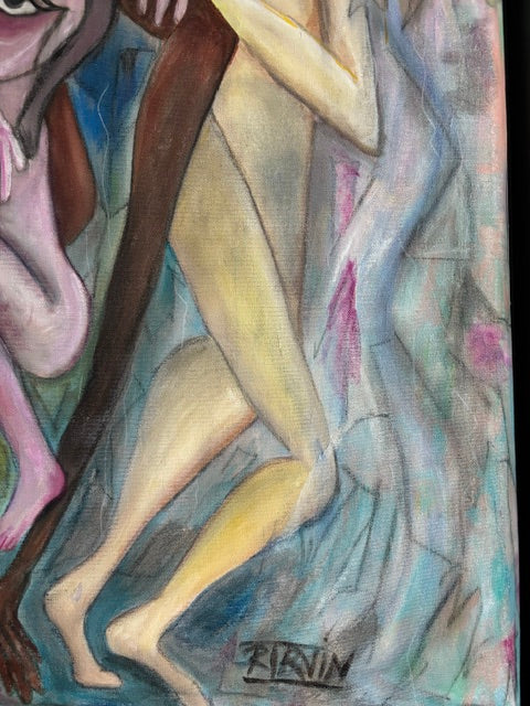 Shared Current - Original Mixed Media Painting | Rita Irvin