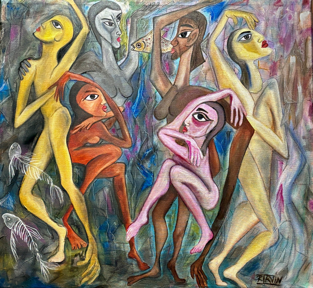 Shared Current - Original Mixed Media Painting | Rita Irvin